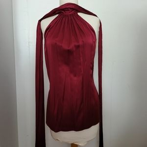 Burgundy Sleeveless Top